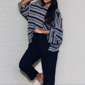 Slouchy Striped Sweater